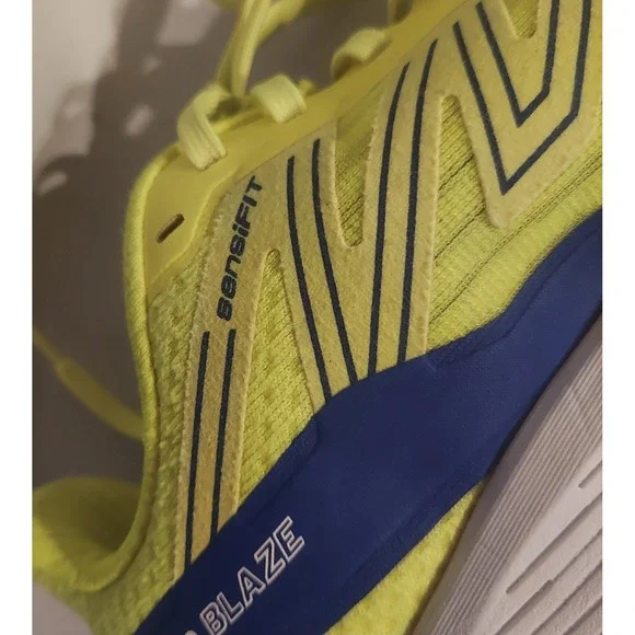 Salomon Mens Phosphor Yellow & Blue Aero Blaze Running Shoes Sneakers Size 9.5 - Picture 14 of 16